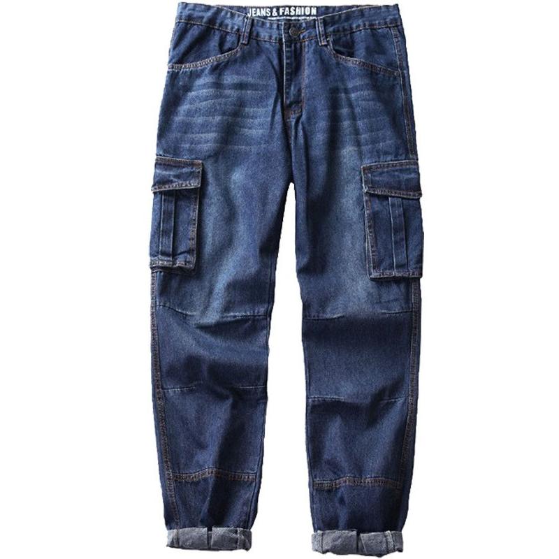 メンズ デニムパンツ サイドポケット カーゴデニム ルーズ a1060 デニムパンツ メンズ カーゴパンツ サイドポケット ワークパンツ