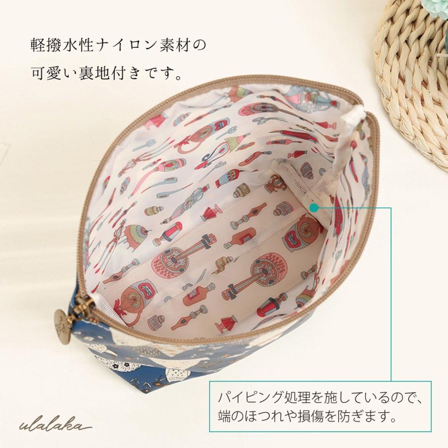 ポーチ 小物入れ おしゃれ 北欧 大きめ コスメ シンプル 化粧ポーチ メイクポーチ 使いやすい 大容量 マチ広い 収納 女子 安い Ula 0019 Ulalaka 通販 Yahoo ショッピング