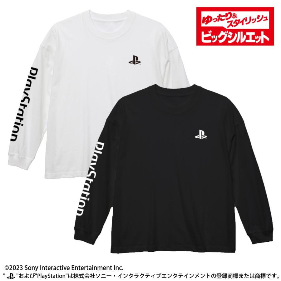 ビッグシルエットロングスリーブTシャツ for PlayStation/WHITE-XL