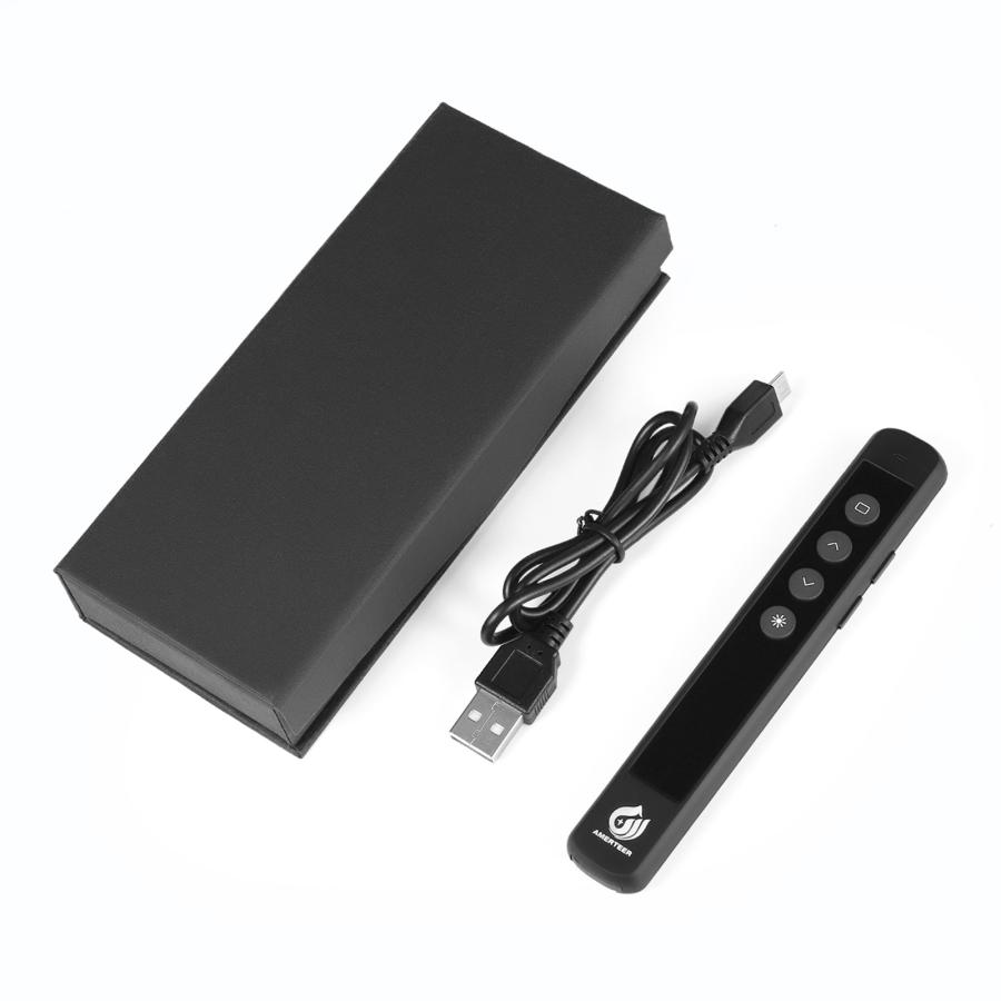 レーザーポインター ワイヤレス プレゼンター AMERTEER  PPTスライド用リモート USB充電式 リモートコントロール PSC認証済み (038)ポスト投函 |  | 10