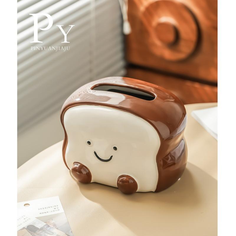 食パン ティッシュケース 可愛い インテリア 陶芸品 高級 ホーム