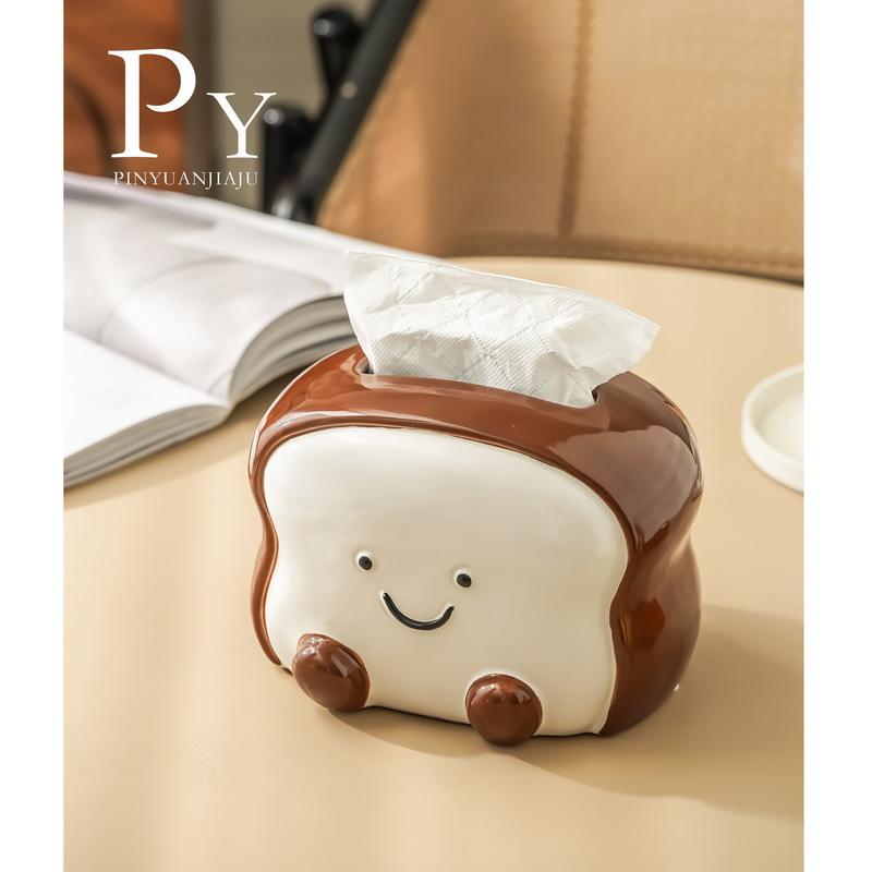 食パン ティッシュケース 可愛い インテリア 陶芸品 高級 ホーム