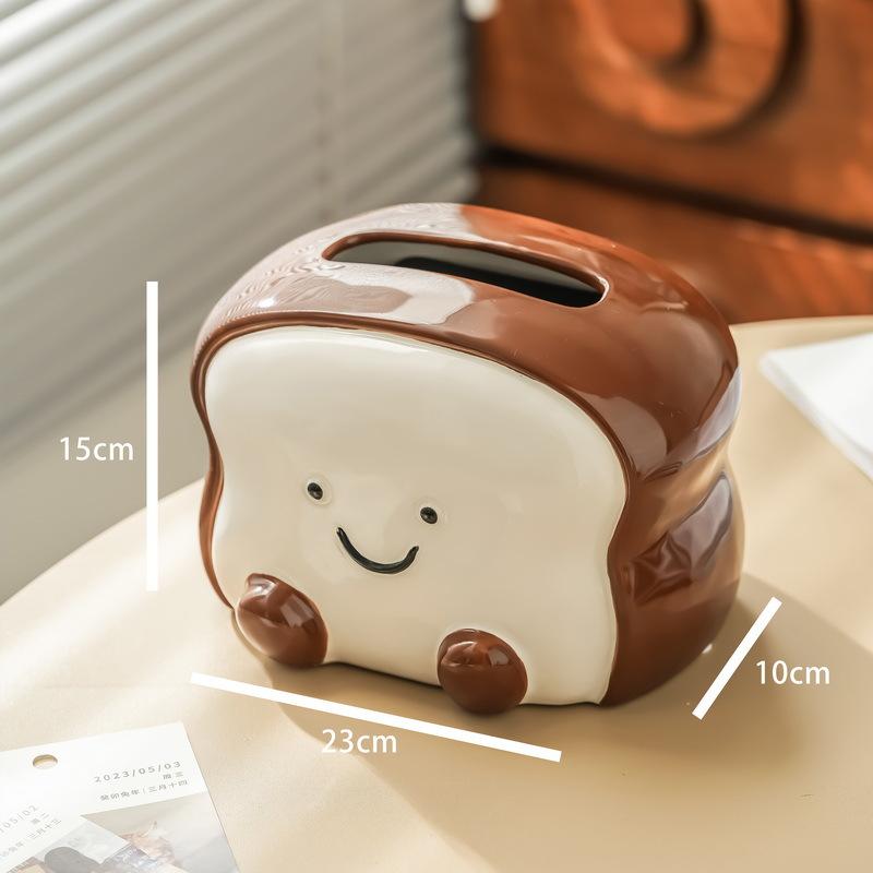 食パン ティッシュケース 可愛い インテリア 陶芸品 高級 ホーム
