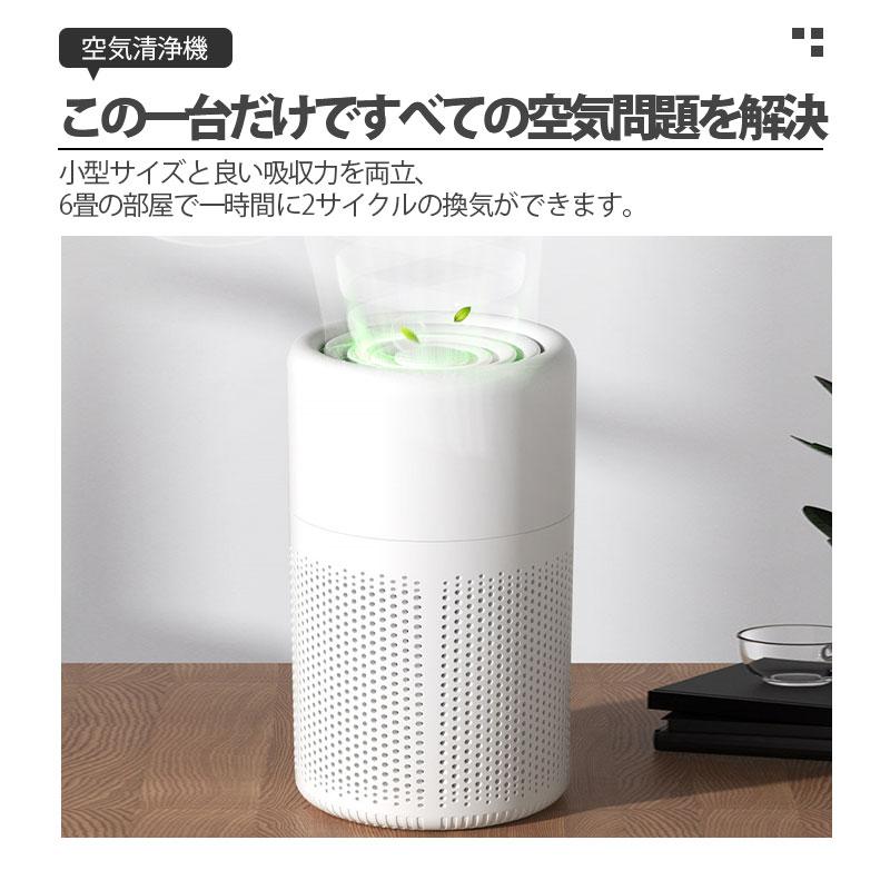 空気清浄機 小型 15畳 PM2.5 省エネ 卓上 静音 加湿なし 除菌 集塵