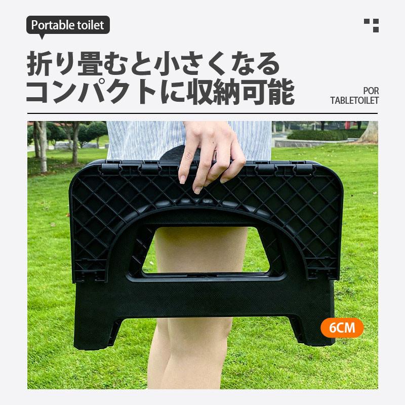 キャンプ　車中泊　アウトドア キャンプ 簡易トイレ　登山 コンパクト　快適 簡易トイレ 非常用トイレ 災害用トイレ 携帯トイレ 蓋付き Mサイズ