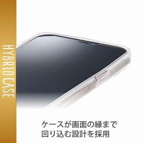 【送料無料】 エレコム PM-A21BTSGCAT iPhone 13/ハイブリッドケース/Appleテクスチャ/黒ネコ｜ulmax｜06