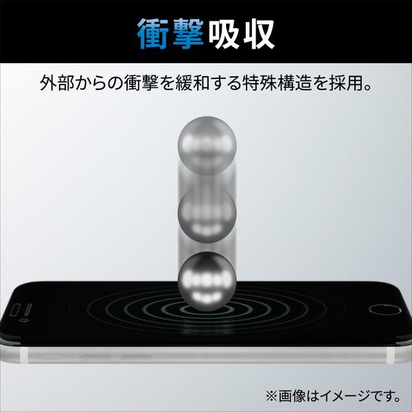 【2個セット】エレコム PM-A22CFLGZ iPhone 14 Pro ガラスフィルム 高透明 衝撃吸収 強化ガラス 表面硬度10H 指紋防止 飛散防止 エアーレス SHOCKPROOF｜ulmax｜04