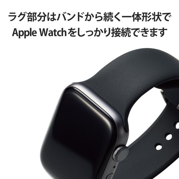 【送料無料】 エレコム AW-45BDSCLBK Apple Watch (アップルウォッチ) バンド 49mm 45mm 44mm 42mm シリコン｜ulmax｜06