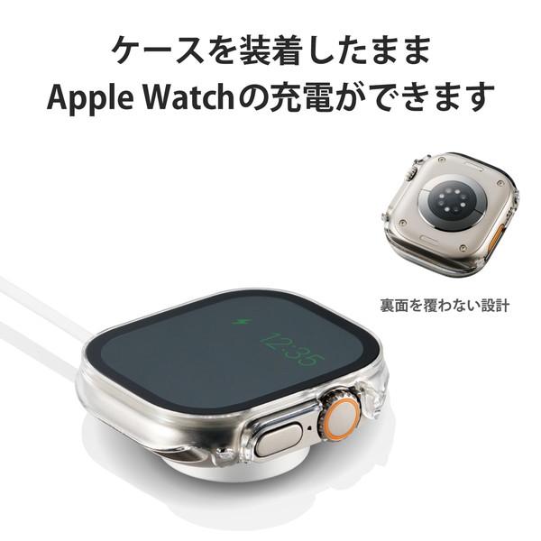 【送料無料】 エレコム AW-22CFCGOCCR Apple Watch Ultra 49mm カバー ケース ガラス ゴリラガラス 10H セラミック｜ulmax｜06