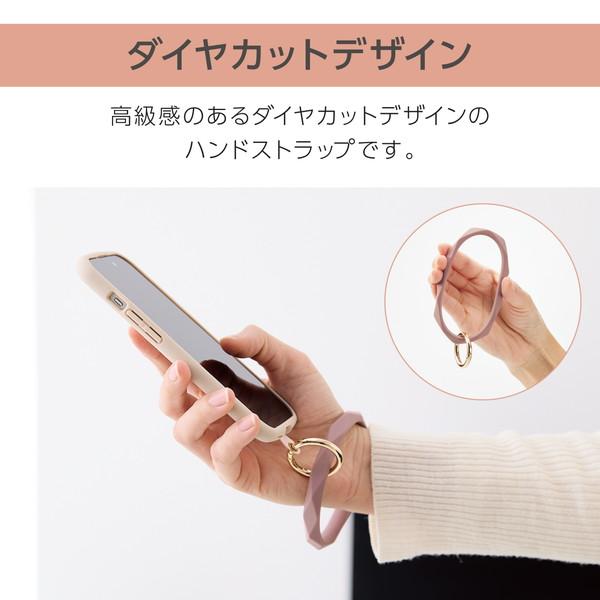 エレコム P-STHSIDPN スマホストラップ 手首 ハンド シリコンハンド(ダイヤカット) ストラップシート付 携帯ストラップ 落下防止  iPhone Android スマホ｜ulmax｜03