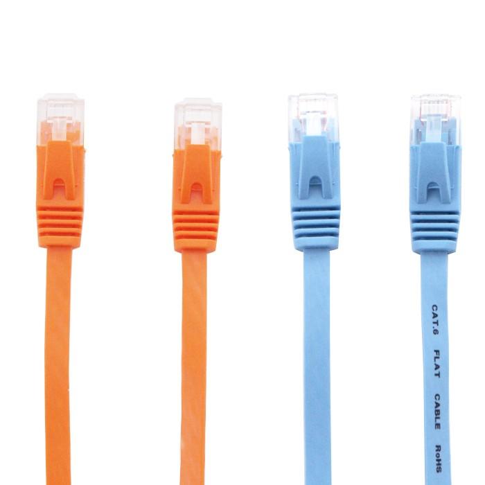 LANケーブル ランケーブル フラット 5m CAT6準拠 1年保証 ストレート ツメ折れ防止カバー フラットLANケーブル UL.YN|ulmax|04