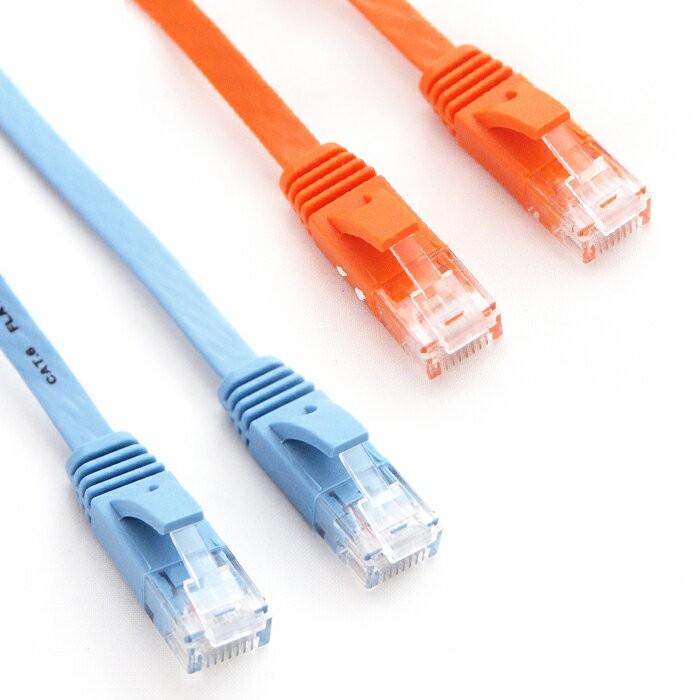 LANケーブル ランケーブル フラット 5m CAT6準拠 1年保証 ストレート ツメ折れ防止カバー フラットLANケーブル UL.YN|ulmax|06