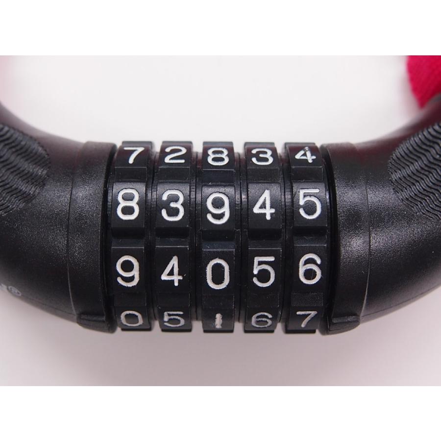 自転車 鍵 チェーンロック カギ ダイヤル 5桁 安心の1年保証 取扱説明