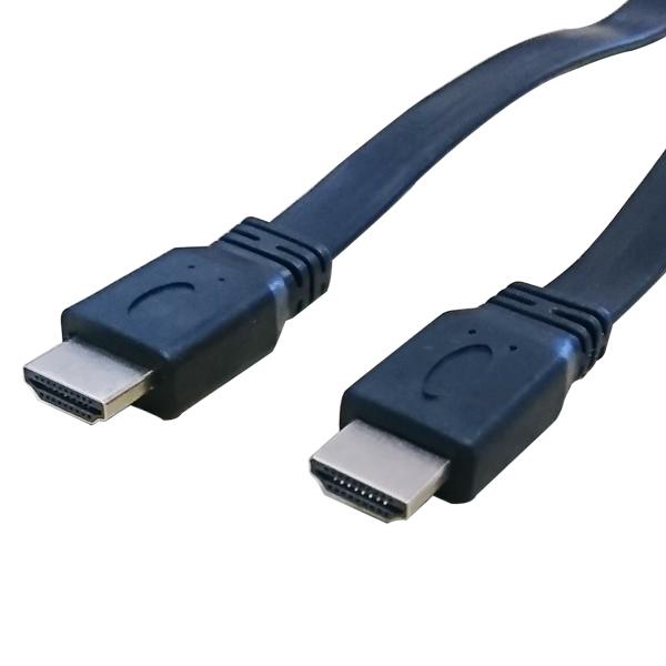 WHYTO HDMIケーブル 1.5m フラット HDMI ver1.4 カラー 金メッキ