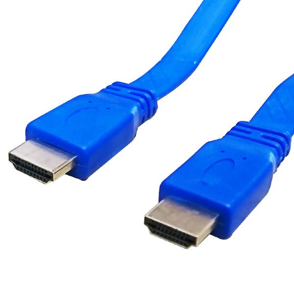WHYTO HDMIケーブル 1.5m フラット HDMI ver1.4 カラー 金メッキ