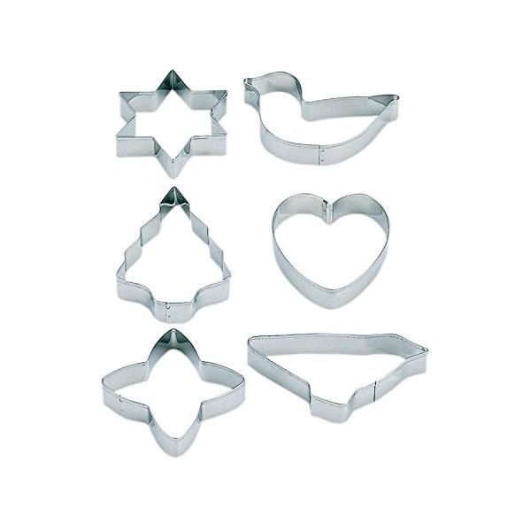 貝印 KAI DL6190 クッキー型 クッキー抜き型 6個セット ツリー 星