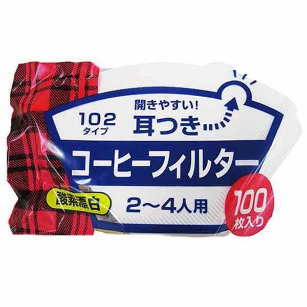 コーヒーフィルター 102 酸素漂白 100枚入り カリタ｜ulmax