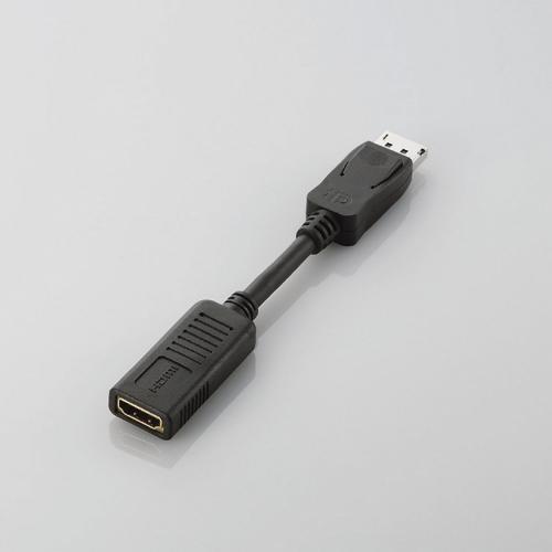 【送料無料】 エレコム AD-DPHBK 変換アダプタ Displayport-HDMI ブラック｜ulmax｜02
