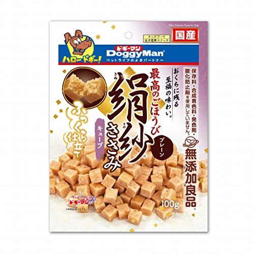 絹紗 (16個セット) ドギーマン 無添加良品 キューブ プレーン 100g 犬