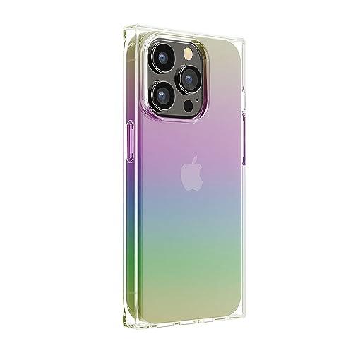 iPhone15Pro ソフトケース スクエアデザイン オーロラ : ウルマックス