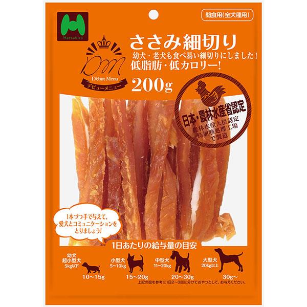 3個セット) マツヒロ D'ebutMenu ささみ細切り 200g : ウルマックス