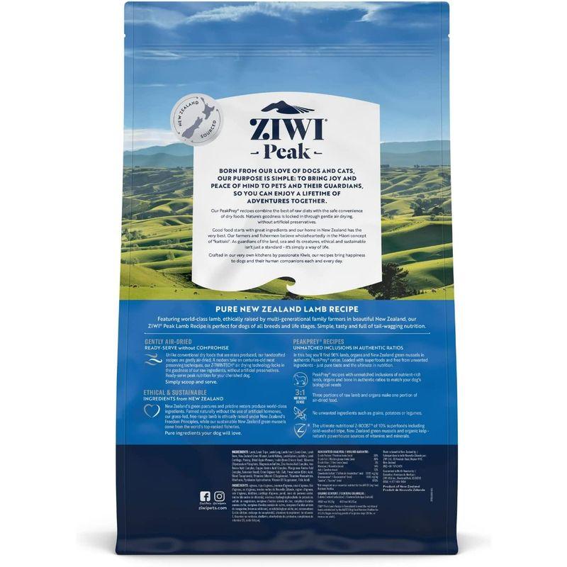 ZIWI エアドライドッグフード ラム 4kg 0%以下 0%以上