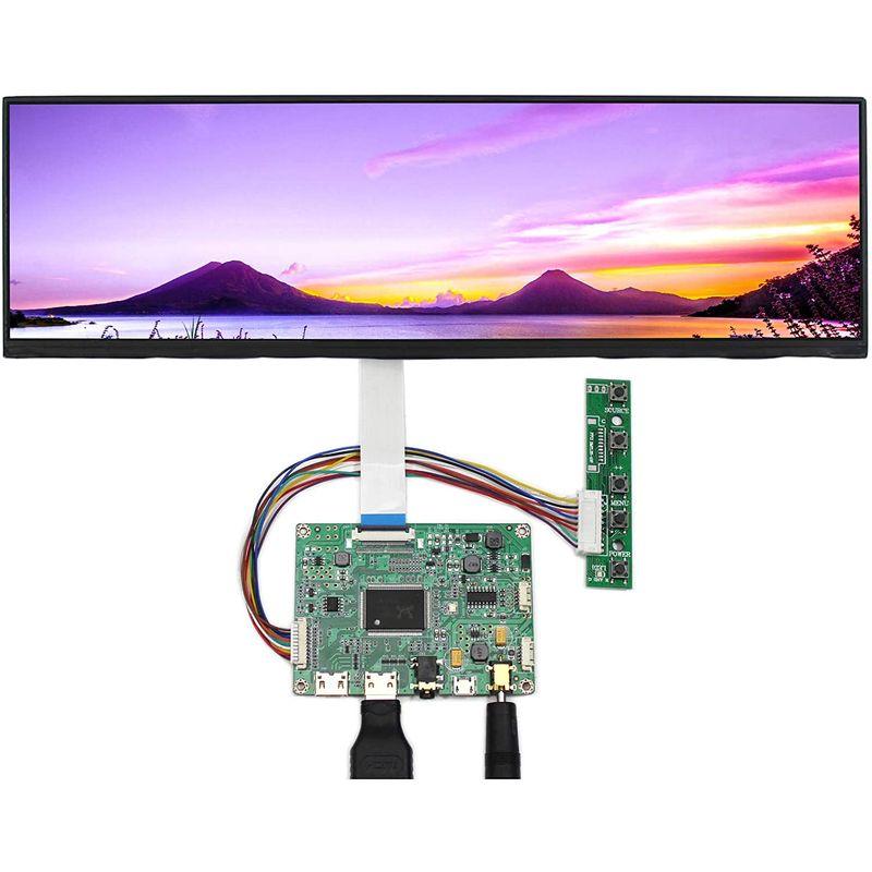 VSDISPLAY 12.6インチ IPS 細長液晶デイスプレイ 解像度1920x515 EDP 40ピン 2HDMI Mini LCDコン 解像度1920x515 2HDMI Mini 6インチ