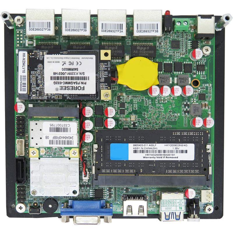 Skynew ミニPC ファンレス ほぼ無音 業務用 産業用PC 2.5Gbps対応LAN×4 Wi-Fi搭載 低消費電力 インテル Pen インテル DDR3L