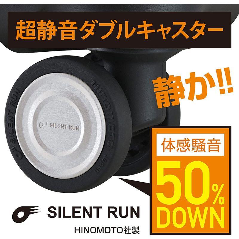 PLUS ONE (プラスワン) スーツケース ALPHA SKY SPEX フロントオープン マットブラック (Sサイズ 40L / 縦サ 