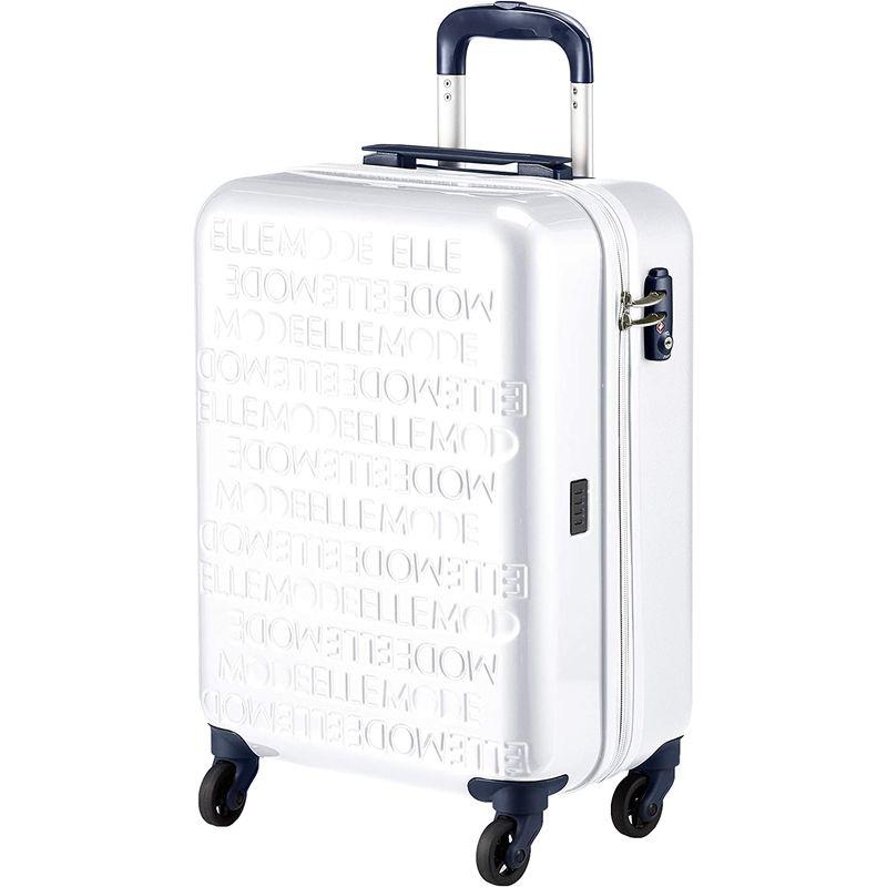 エルトラベル ジッパーキャリー47 2EL1-47H 機内持ち込み可 32L 2.7kg ホワイト 32L ファスナー