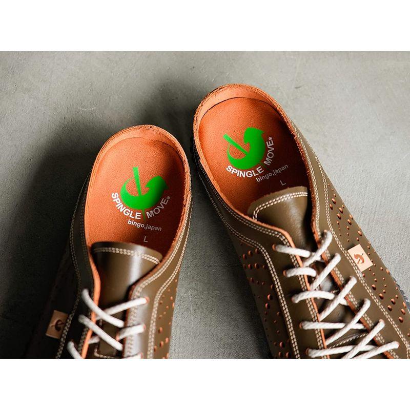 SPINGLE MOVE (スピングルムーヴ) SPM-721 スニーカー サンダル メンズ レディース カーキ Material Heel Leather Strap