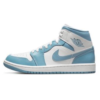 バスケットシューズ バッシュ スニーカー   ジョーダン Jordan Wmns Air Jordan 1 Mid UNC W エア ジョーダン 1 Jordan バッシュ スニーカー シューズ エア