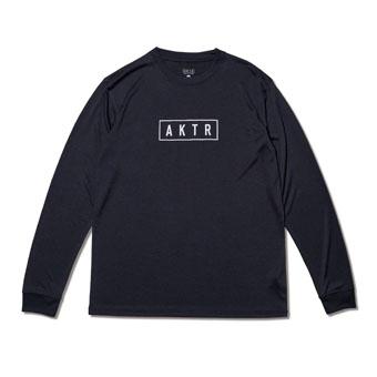 AKTR ウェア ロング Tシャツ ロンT アクター BASIC LOGO L/S SPORTS 