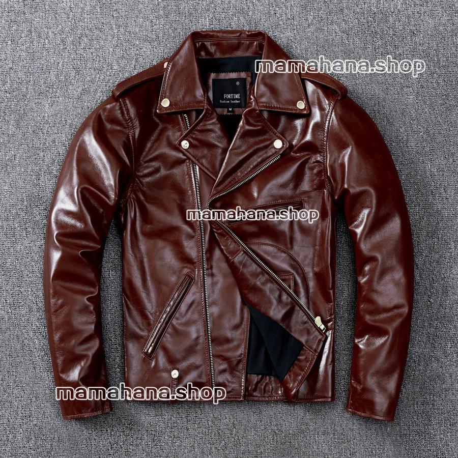 楽天ランキング1位 本格的な革ジャン ワイルドなデザインで男らしい レザーコート ミリタリー ジャケット ブランド 細身 スリムタイプ ショート ダブル 羊革 ライダース バイク 本革 メンズ レザージャケット 革ジャン ジャケット Savannah Osc Com