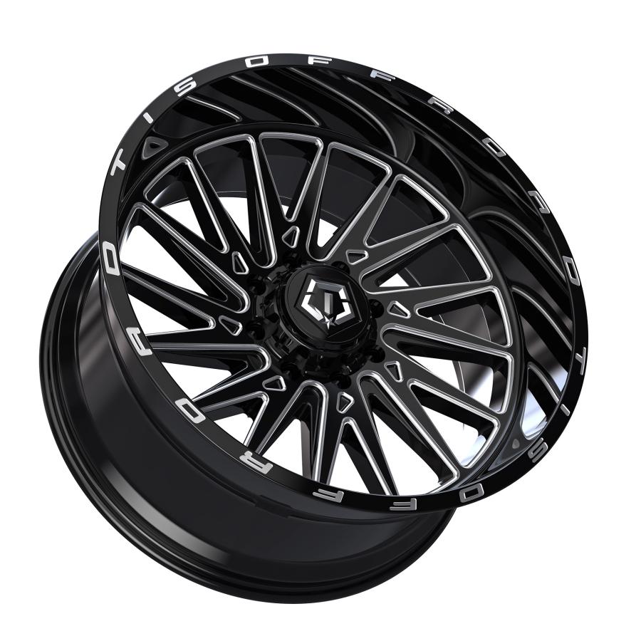 TIS OFFROAD 547BM グロスブラックミルド 22インチアルミホイール