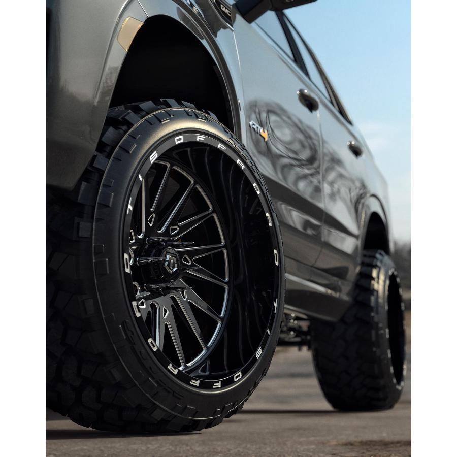 TIS OFFROAD 547BM グロスブラックミルド 22インチアルミホイール