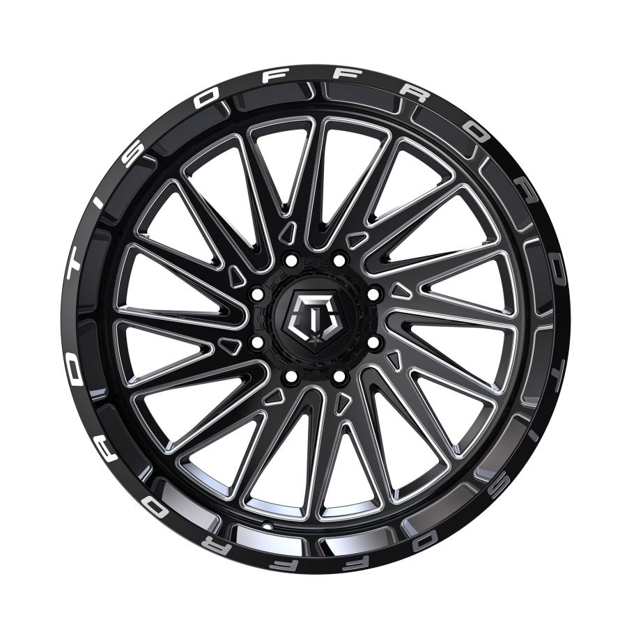 TIS OFFROAD 547BM グロスブラックミルド 24インチアルミホイール