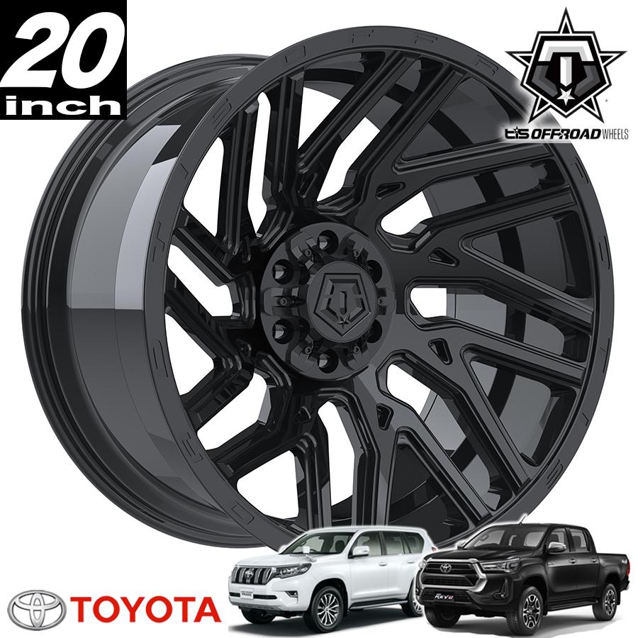 TIS OFFROAD 554B グロスブラック 20インチアルミホイール 20x10 6H135