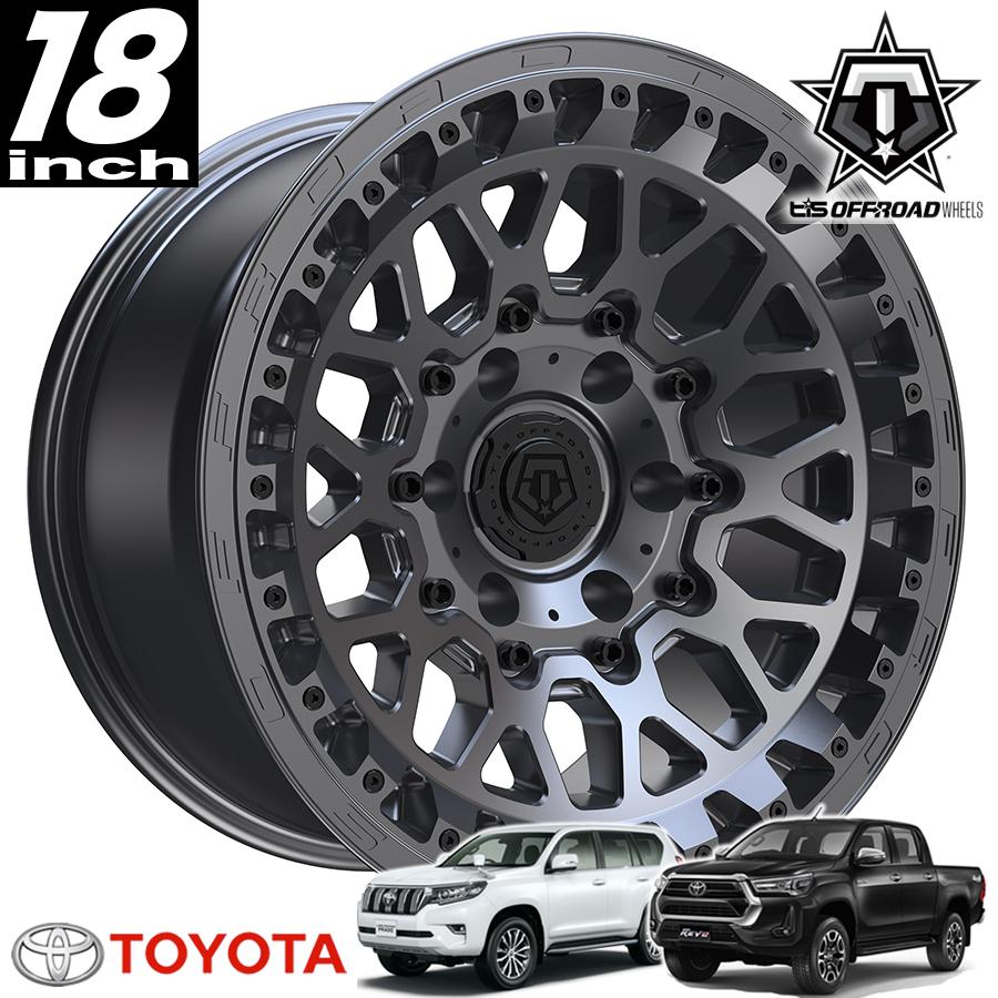 TIS OFFROAD 555A ガンメタリック 18インチアルミホイール 18x9 6H139