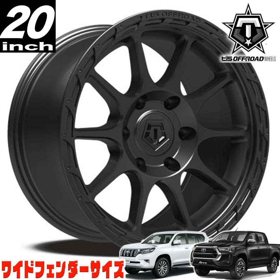 TIS OFFROAD 563B サテンブラック 20インチアルミホイール 20x10 6H139