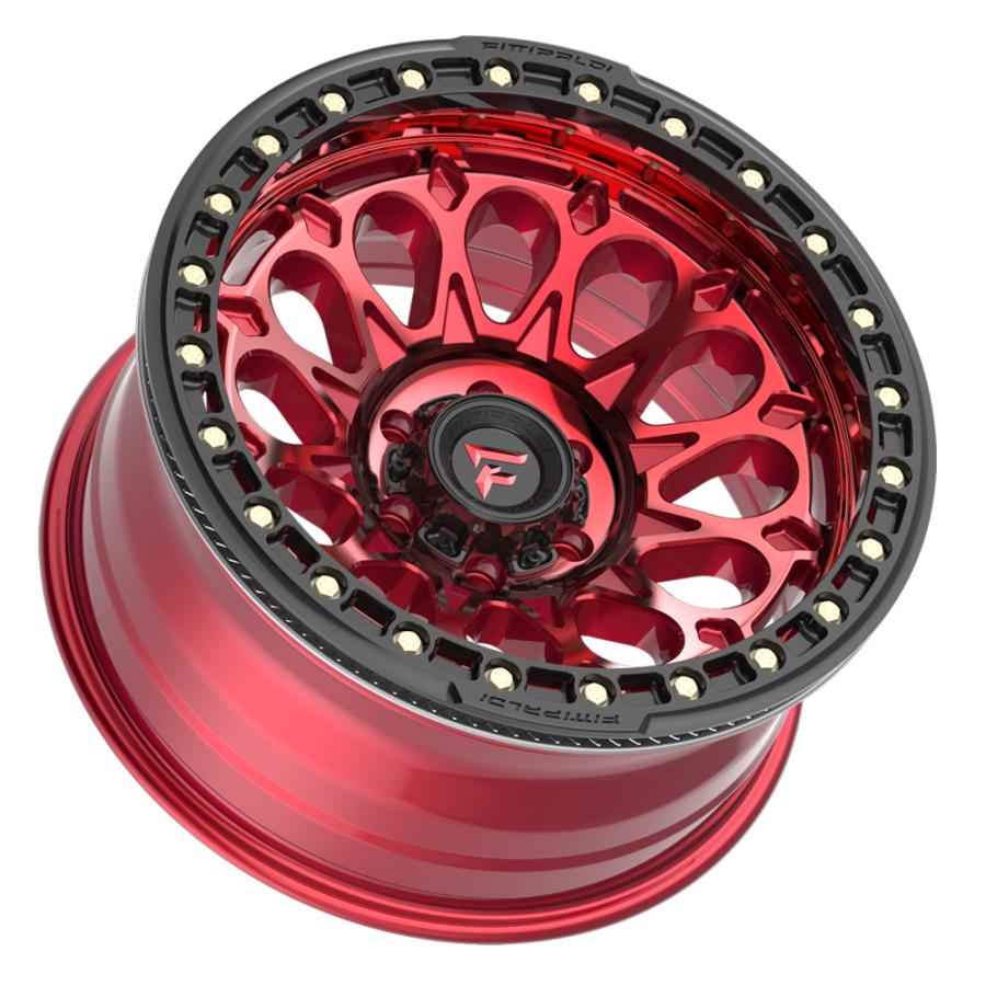 FITTIPALDI BEADLOCK FB153 レッド/グロスブラック 20インチアルミホイール 20x10J 6H139.7 -38 GUN125ハイラックス/150プラド/215サーフ FB153-20106139N38Rの画像