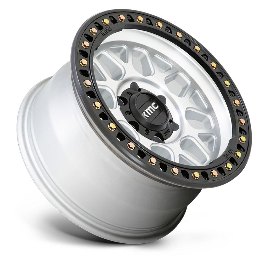 KMC GRS マシンド/サテンブラックリップ 20インチアルミホイール 20x9J