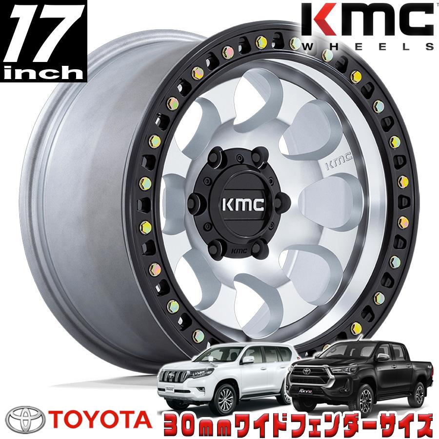 KMC RIOT SBL マシンド/サテンブラック 17インチアルミホイール 17x9J