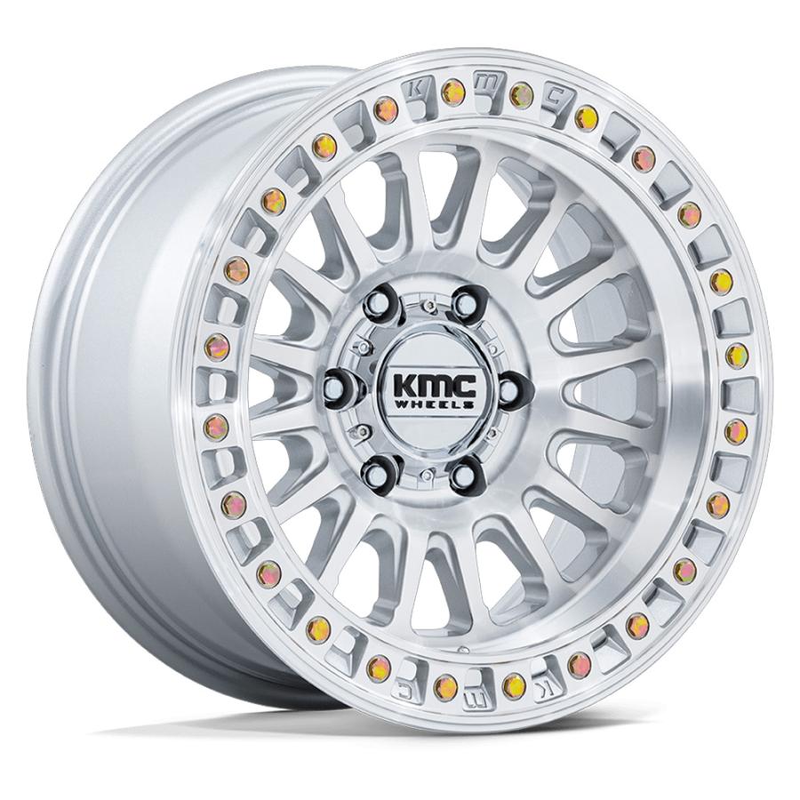 KMC IMS グロスシルバー/マシンドフェイス 17インチアルミホイール