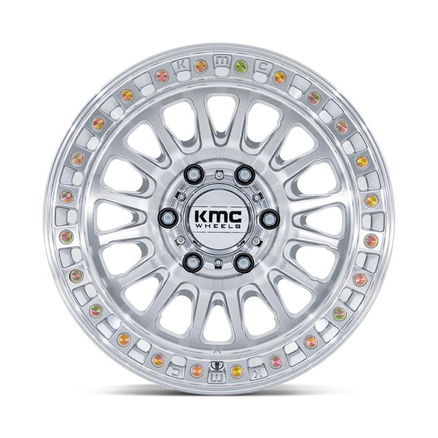 KMC KM552 IMS グロスシルバーマシンドフェイス 17インチアルミ