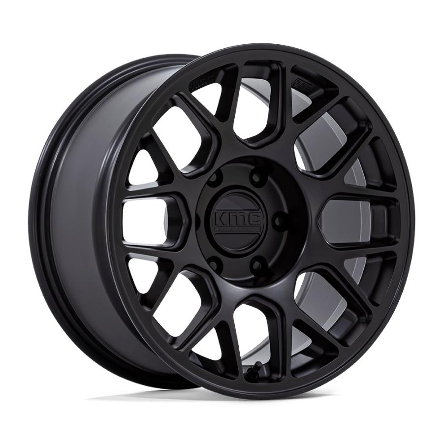 KMC HATCHET マットブラック 17インチアルミホイール 17X8.5 6H139.7+