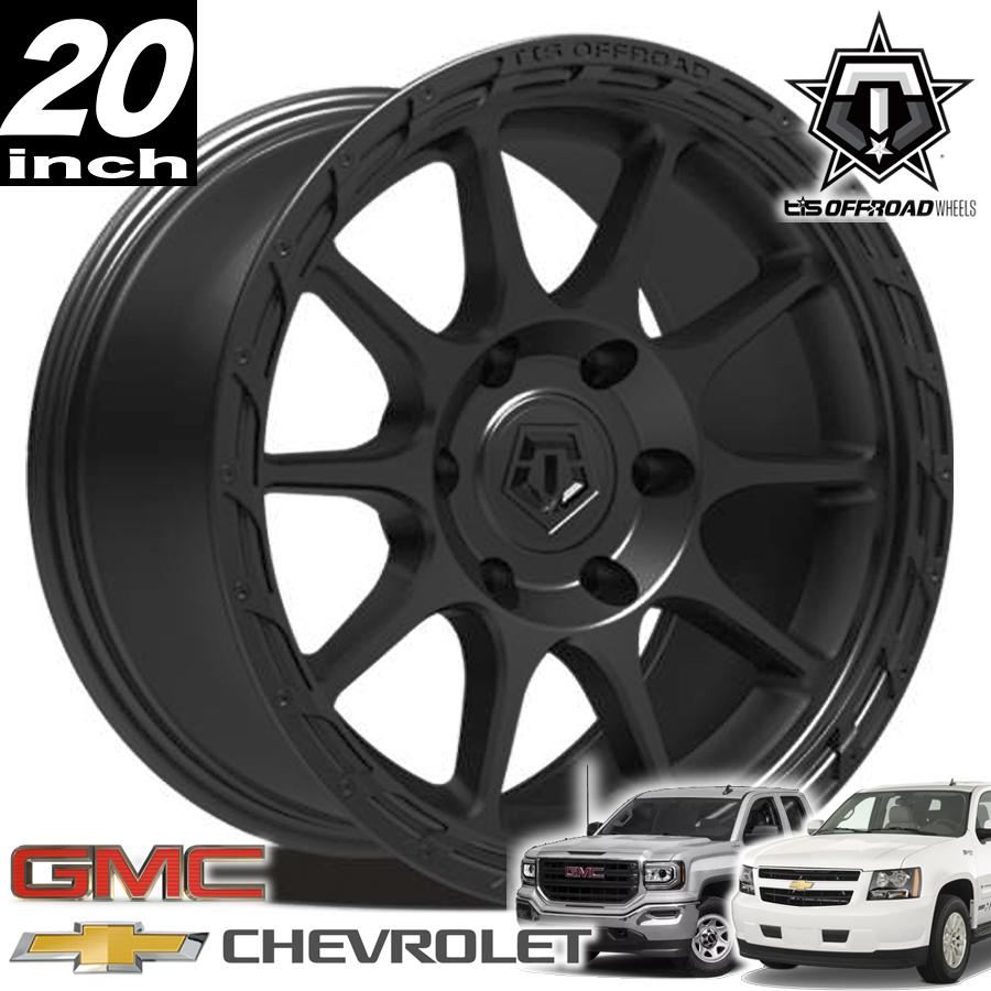 TIS OFFROAD 563B サテンブラック 20インチアルミホイール 20x10 6H139