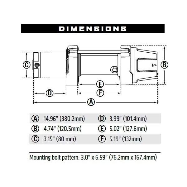 WARN ウォーン VRX 45-S 電動ウインチ シンセティックロープ 12V ナイロンロープ VRX45-S 101040｜ultimatecorp｜05