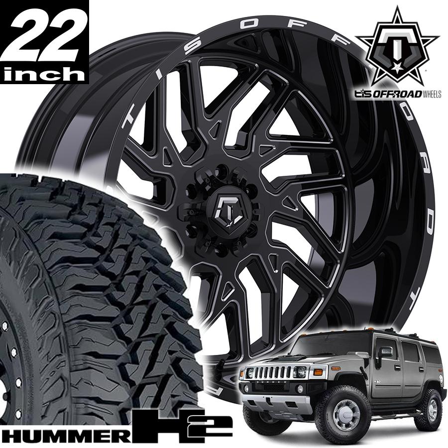 TIS OFFROAD 544BM グロスブラックミルド 22インチアルミホイール