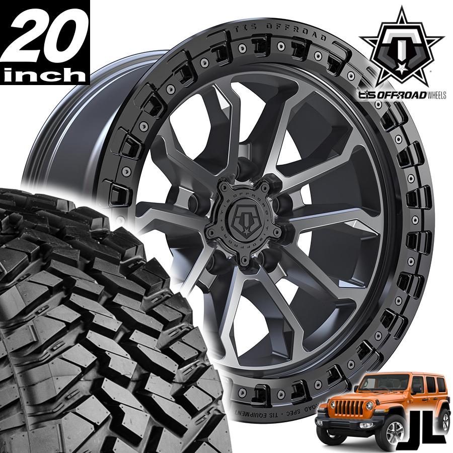 TIS OFFROAD 556AB ガンメタ/ブラックリング 20インチアルミホイール